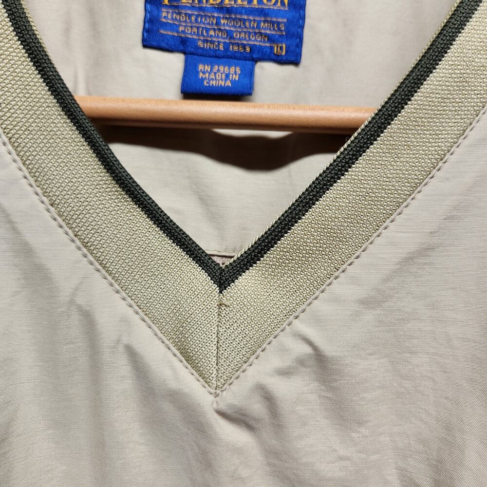 Pendleton Men's Large Pullover V-Neck Jacket Mesh… - image 4